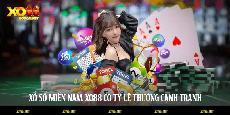 Xổ số miền Nam XO88 có tỷ lệ thưởng cạnh tranh